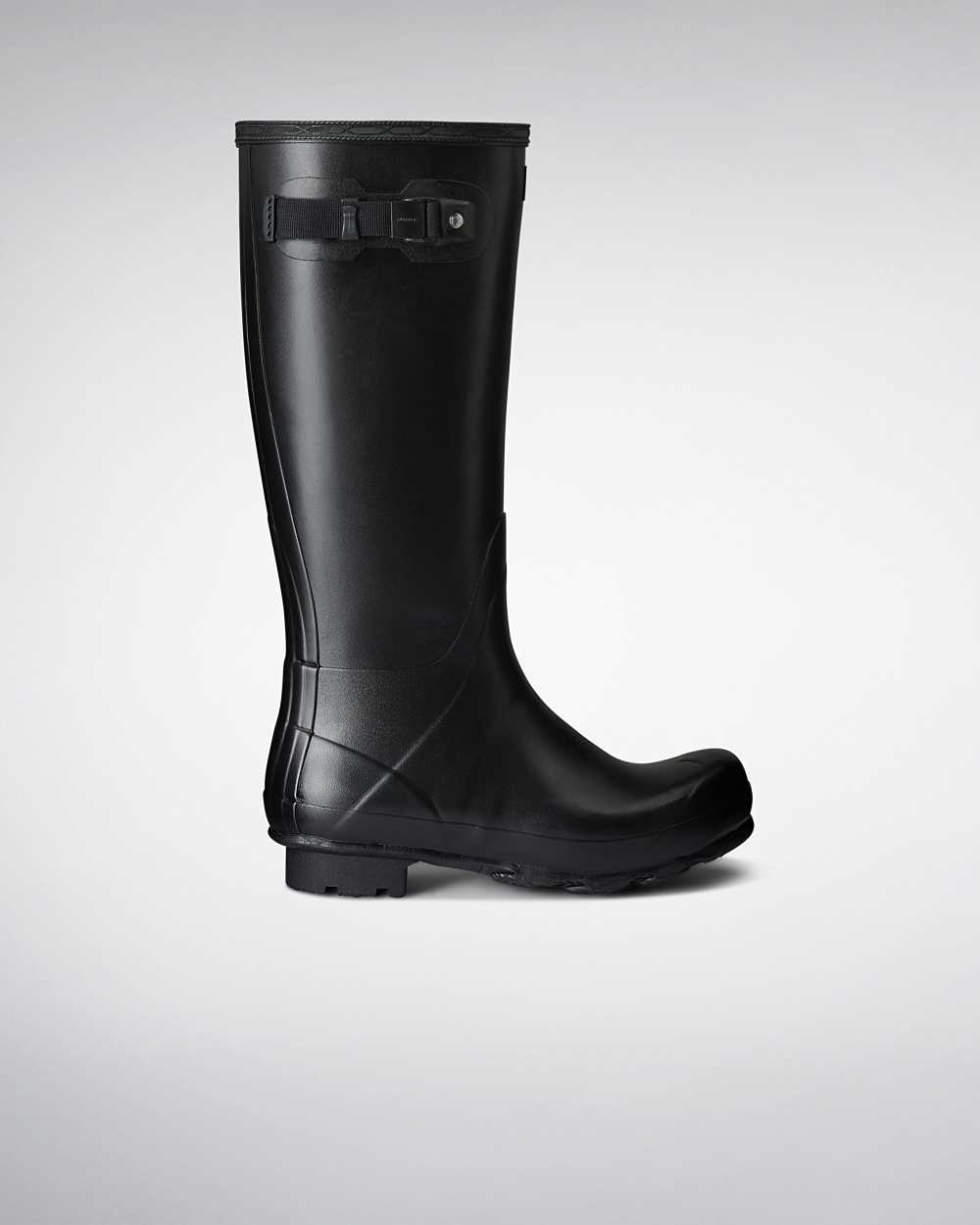 Hunter Men's Norris Field Tall Wellington Boots Black,SAPV03586